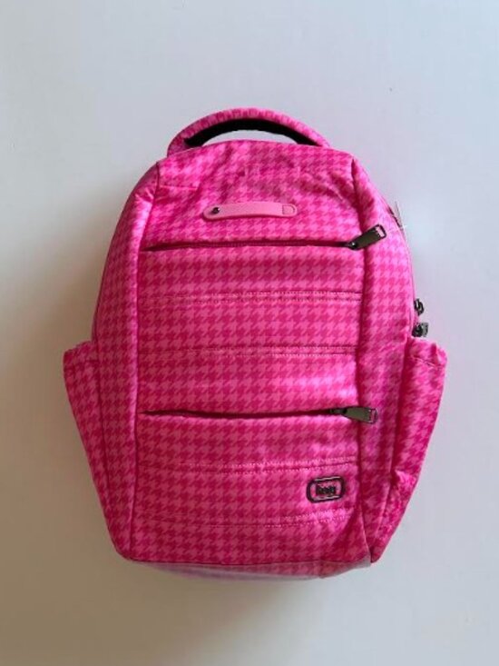 Lug Hopper SE Backpack Red/Pink Houndstooth
